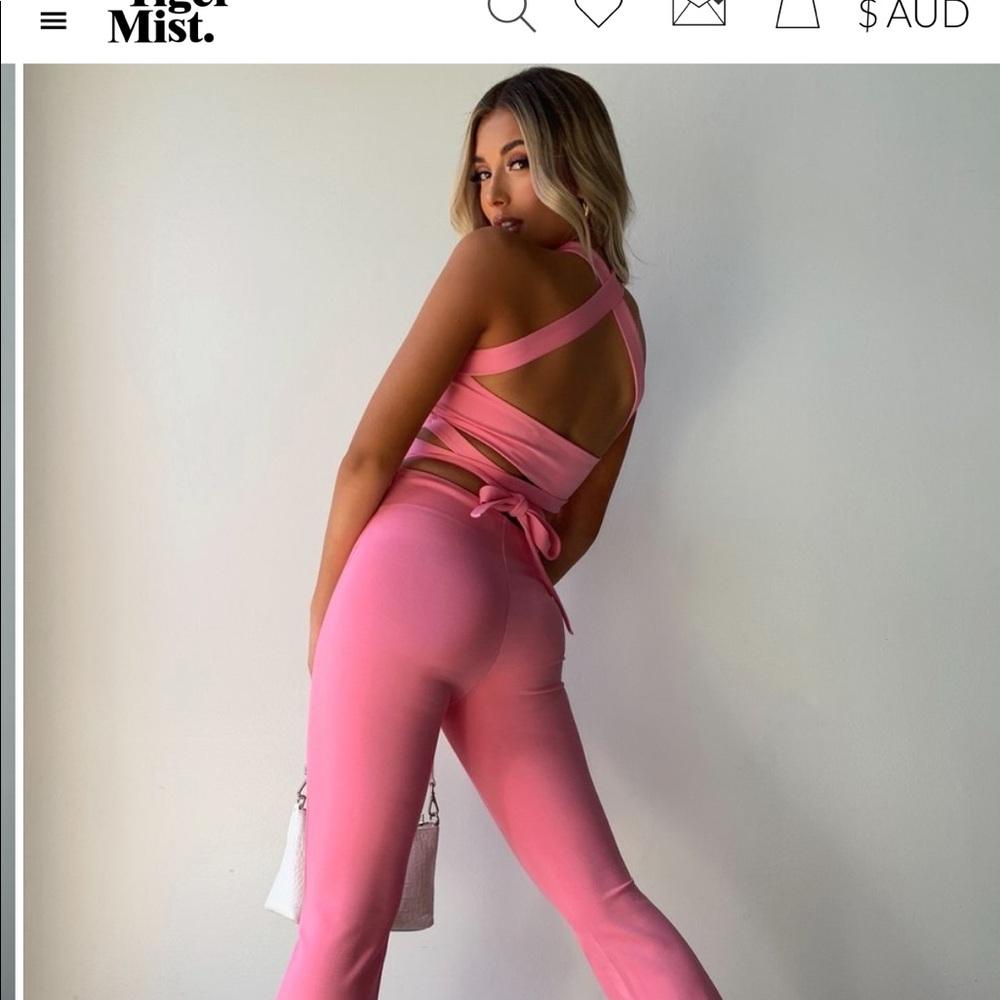 Tiger mist Evangelos crop top pink - Picture 4 of 6